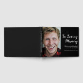 Modernes, benutzerdefiniertes Schwarz-Foto für den Gästebuch (Voll)