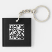 Modernes, benutzerdefiniertes schwarzes Firmenlogo Schlüsselanhänger (Rückseite)