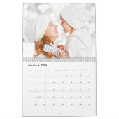 Modernes, benutzerdefiniertes Script Foto 2024 Kalender (Jan 2026)