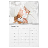 Modernes, benutzerdefiniertes Script Foto 2024 Kalender (Jan 2027)