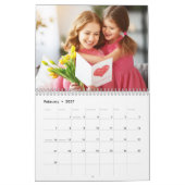Modernes, benutzerdefiniertes Script Foto 2024 Kalender (Feb 2027)