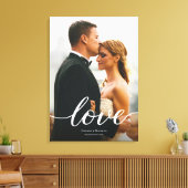 Modernes, benutzerdefiniertes Skript für die Liebe Leinwanddruck (Insitu (Wohnzimmer))