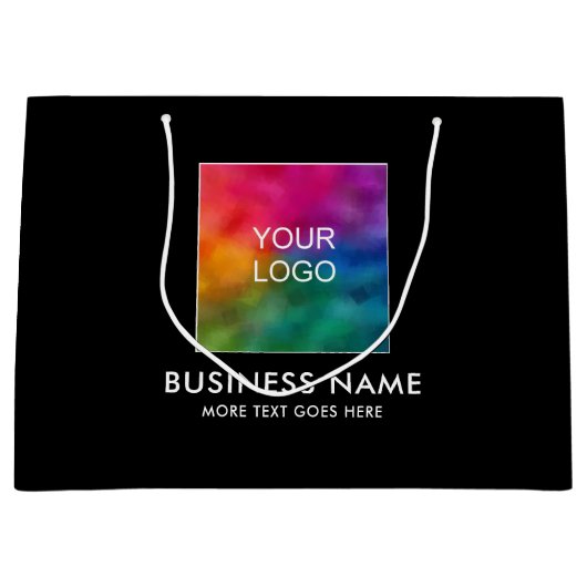 Modernes, benutzerdefiniertes Template Text Busine Große Geschenktüte (Vorderseite)