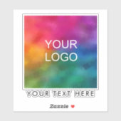 Modernes, benutzerdefiniertes Upload-Business-Logo Aufkleber (Blatt)