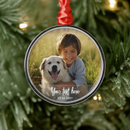 Modernes, benutzerdefiniertes Weihnachtsgebäck - F Ornament Aus Metall