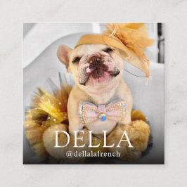 Modernes, benutzerdefiniertes zweistufiges Foto mi Quadratische Visitenkarte