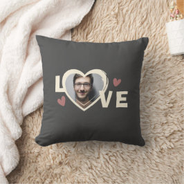 Modernes, benutzerfreundliches Foto Liebe Herz Kissen