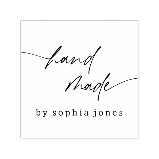 Modernes, benutzerfreundliches, handgefertigtes Sk Permastempel (Design)