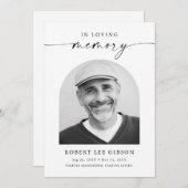 Modernes Bereavement Beileid Beerdigung-Gedächtnis Dankeskarte (Vorne/Hinten)