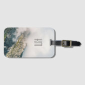 Modernes Berggipfel-Monogramm Gepäckanhänger (Vorderseite (Horizontal))