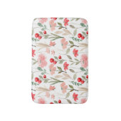 Modernes Berry Cherry-Blumenmuster Badematte (Vorderseite Vertikal)