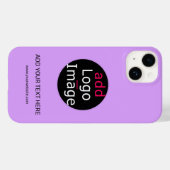Modernes, Beruflich anpassbares Business Lilac Case-Mate iPhone Hülle (Rückseite (Horizontal))