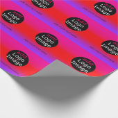 Modernes, Beruflich anpassbares Business Magenta Geschenkpapier (Ecke)