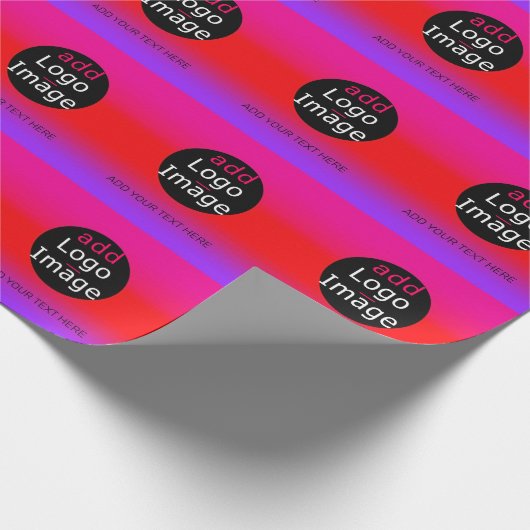 Modernes, Beruflich anpassbares Business Magenta Geschenkpapier (Ecke)