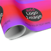 Modernes, Beruflich anpassbares Business Magenta Geschenkpapier (Rolleneckpunkt)