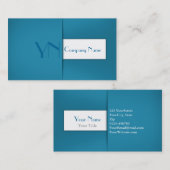 Modernes Beruflich Blue Case - Visitenkarte (Vorne/Hinten)