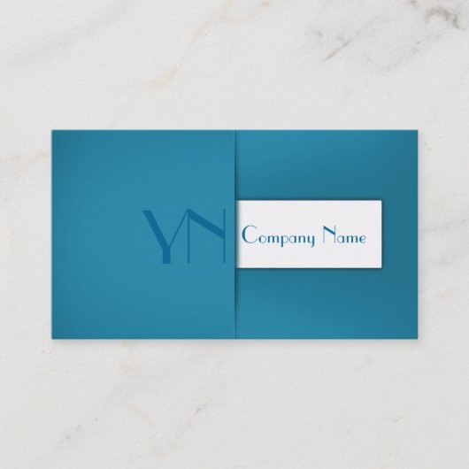 Modernes Beruflich Blue Case - Visitenkarte (Vorderseite)