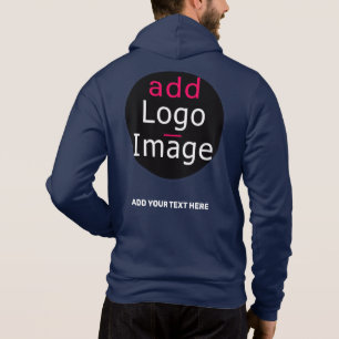 Modernes Beruflich-Chic-Branding Blau Hoodie