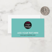 Modernes Beruflich-Chic-Markendesign Minze Green Mitteilungskarte (Vorderseite/Rückseite Beispiel)
