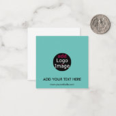 Modernes Beruflich-Chic-Markendesign Minze Green Mitteilungskarte (Vorderseite/Rückseite Beispiel)