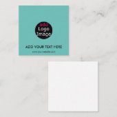 Modernes Beruflich-Chic-Markendesign Minze Green Mitteilungskarte (Vorne/Hinten)