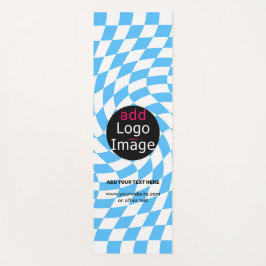 Modernes Beruflich-Chic-Schachbrett in Blautönen Yogamatte