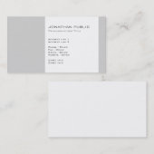 Modernes Beruflich Elegantes Einfaches Schlicht Visitenkarte (Vorne/Hinten)
