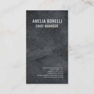 Modernes Beruflich Grau einfach Visitenkarte