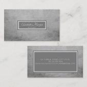 Modernes Beruflich-Grau, Rahmen Visitenkarte (Vorne/Hinten)