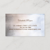 Modernes Beruflich, Mettalic, Donuts, Bäckereien Visitenkarte (Rückseite)