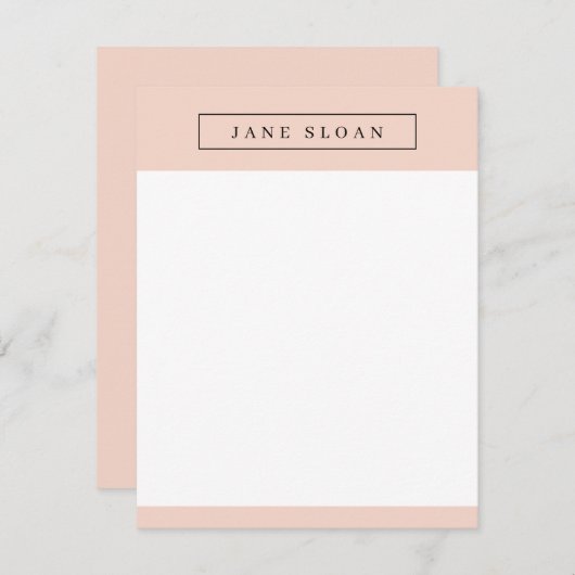 Modernes Beruflich Mitteilungskarte (Vorne/Hinten)