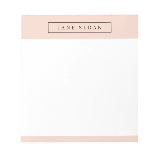 Modernes Beruflich Notizblock (Vorderseite)