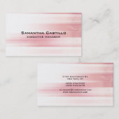Modernes, Beruflich-rosa Ambiente Visitenkarte (Vorne/Hinten)