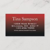 Modernes Beruflich Visitenkarte (Rückseite)