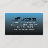 Modernes Beruflich Visitenkarte (Rückseite)