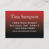 Modernes Beruflich Visitenkarte (Rückseite)