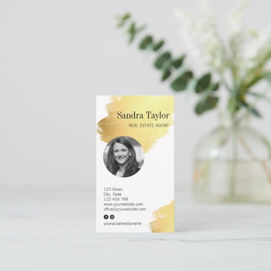 Modernes Berufliches Add-On für Ihr Logo Real Anwe Visitenkarte (Stehend Vorderseite)