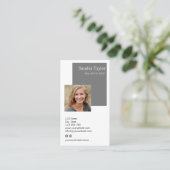 Modernes Berufliches Add-On für Ihr Logo Real Anwe Visitenkarte (Stehend Vorderseite)