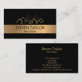 modernes berufliches Anwesen Visitenkarte (Vorne/Hinten)