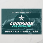 Modernes berufliches Auto mit Angaben zum Flyer (Vorne)