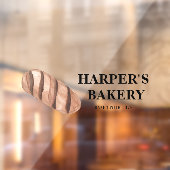 Modernes, Berufliches Bakery Logo Fensteraufkleber (Blatt 2)