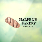 Modernes, Berufliches Bakery Logo Fensteraufkleber (Blatt 3)