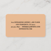 Modernes, Berufliches Bakery Logo Visitenkarte (Rückseite)