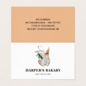 Modernes, Berufliches Bakery Logo Visitenkarten (Außenseite Aufgefaltet)