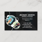 Modernes berufliches Blasenbild Visitenkarte (Rückseite)