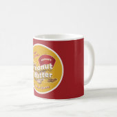 Modernes Berufliches Blütenlogo für Erdnussbutter  Kaffeetasse (VorderseiteRechts)