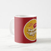 Modernes Berufliches Blütenlogo für Erdnussbutter  Kaffeetasse (Vorderseite Links)