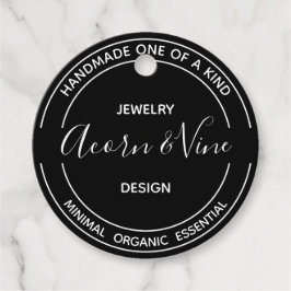 Modernes Berufliches Branding | Schwarz Geschenkanhänger