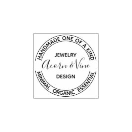 Modernes Berufliches Branding | weiß Gummistempel