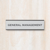 Modernes, Berufliches Bürozeichen Türschild (Vorderseite )